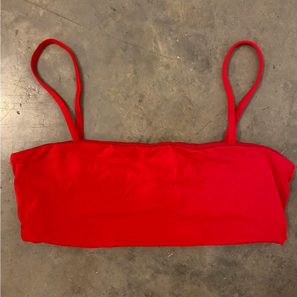Tilly’s full tilt red bandeau bathing suit top